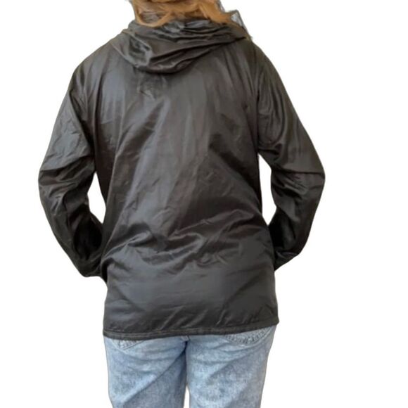 Hiking Gorpcore Vintage Wild Things Windbreaker Nylon Track in Black Large - Picture 2 of 10